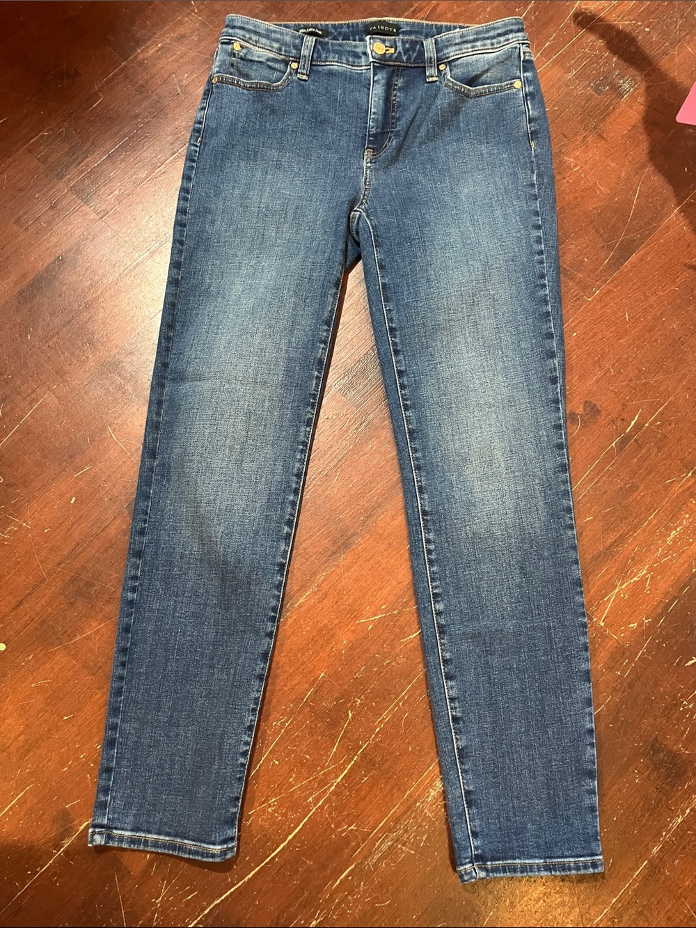 Talbots Slim Skinny Jeans in Mid Blue Wash